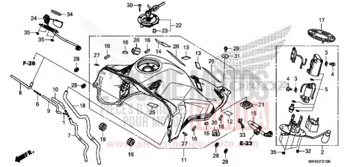 RESERVOIR A CARBURANT/POMPE A CARBURANT (CRF1000A/AL/D/DL) CRF1000AK de 2019